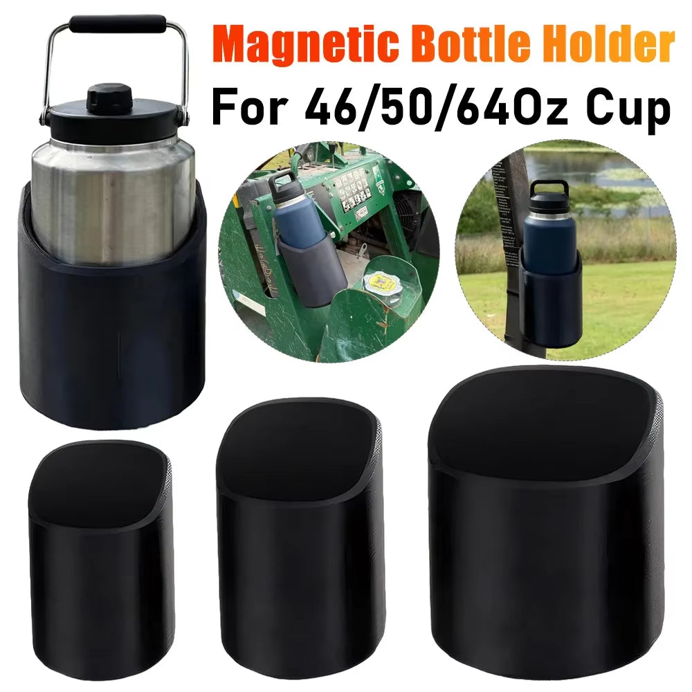Magnetic Water Bottle Holder for 46/50/64 Oz Cup Water Cup Holder with Strong Magnet Fit on Tractor Fridge Yacht RV Cup Holder